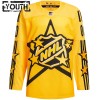 All-Star 2024 Trikot Custom NHL Game Adidas x Drew House Gelb Authentic - Kinder